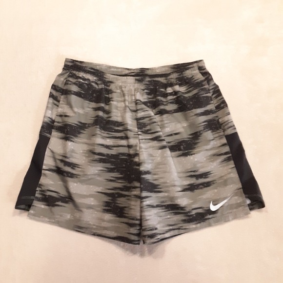Nike Other - Nike Dri Fit Mens Gray Camouflage Athletic Shorts XL Lined Black Side Panels
